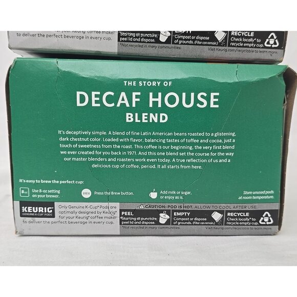 Starbucks Decaf House Blend 20 COUNT Medium Roast Keurig K-Cup Coffee Pods 4.2oz - Picture 5 of 8